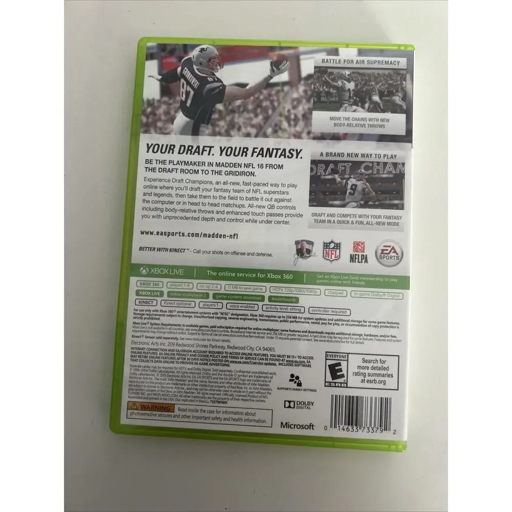 Madden NFL 16 (Microsoft Xbox 360, 2015)